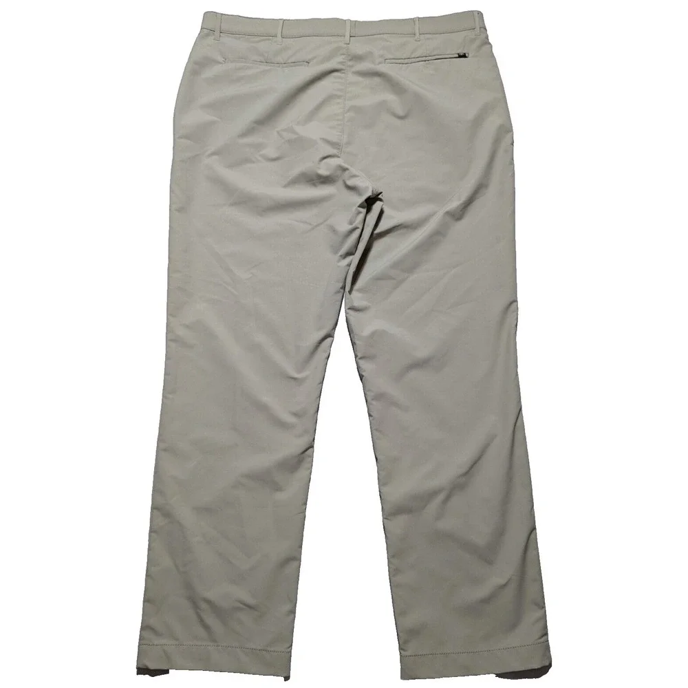 BANANA REPUBLIC Khaki Flat Front Performance Chino Pants - Men 40X30‎ EUC